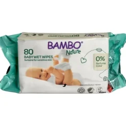 ABENA Bambo Nature Våtservett Oparfymerade 15 x 20 80 st