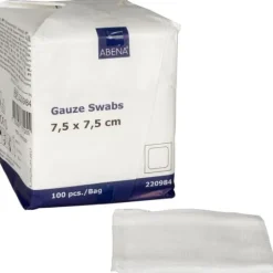 ABENA Kompress Gasväv Vit 7,5 x 7,5 cm 100 st