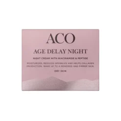 ACO Face Age Delay Night Cream Dry Skin Parfymerad Anti-age Nattkräm 50 ml