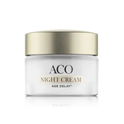 ACO Face Age Delay+ Night Cream Anti Age Nattkräm Parfymerad 50 ml