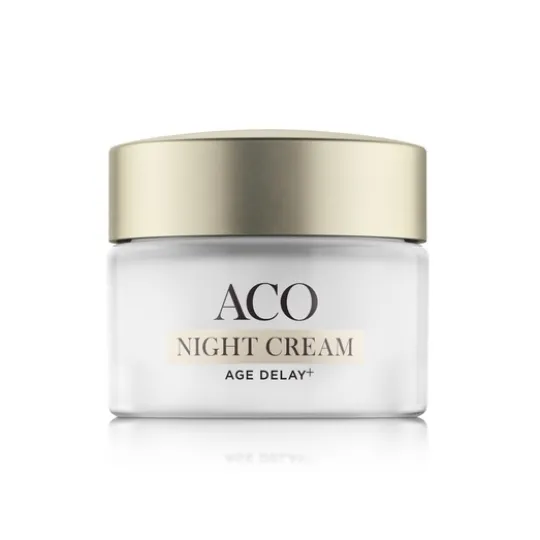 ACO Face Age Delay+ Night Cream Anti Age Nattkräm Parfymerad 50 ml