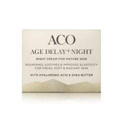 ACO Face Age Delay+ Night Cream Anti Age Nattkräm Parfymerad 50 ml