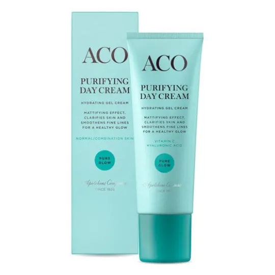 ACO Face Pure Glow Purifying Day Cream Parfymerad Dagkräm 50 ml