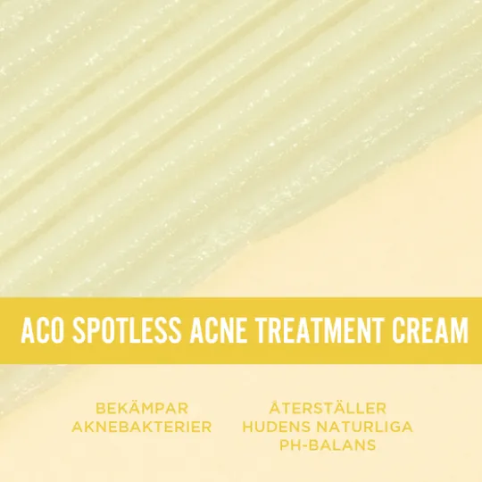 ACO Spotless Acne Treatment Cream Parfymfri Behandlar Akne 30 g
