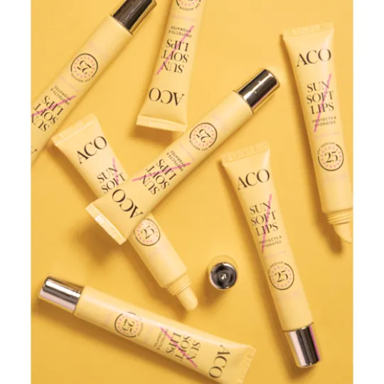 ACO Sun Soft Lips SPF25 Parfymfri Solskydd Läppar 12 ml