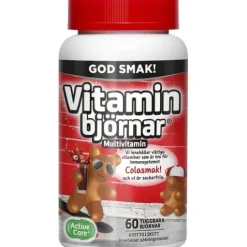 Active Care Vitaminbjörnar Cola 60 gummies
