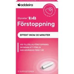 Addeira Glycelax Kids förstoppning 12 st suppositorium