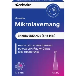 Addeira Quicklax Mikrolavemang 4 x 5 ml