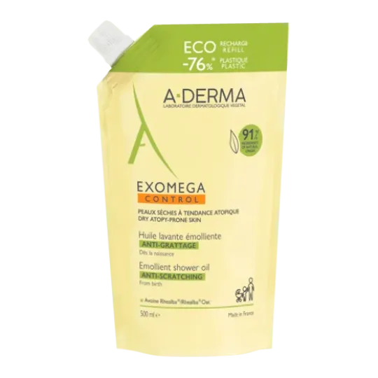 A-derma Exomega Control Shower Oil Refill 500 ml