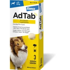 AdTab 900 mg Tuggtabletter för Hund > 22–45 kg 3 st