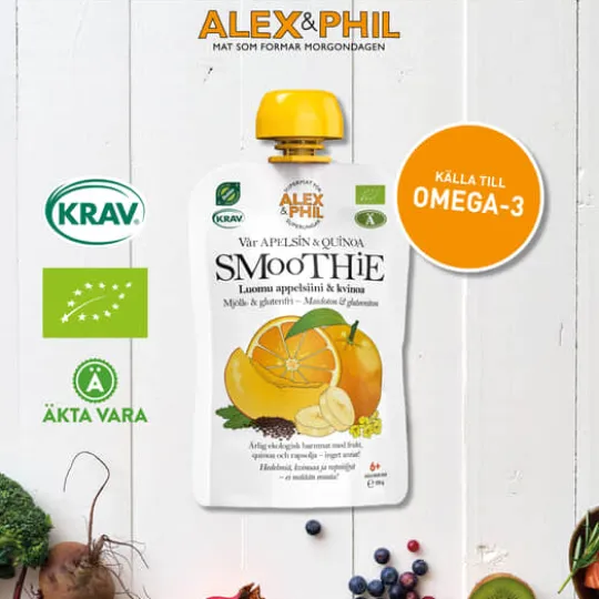 Alex&Phil Apelsin & quinoasmoothie 5 x 100 g