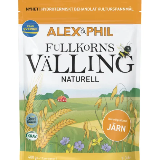 Alex&Phil Fullkornsvälling EKO 1-3 år 400 g