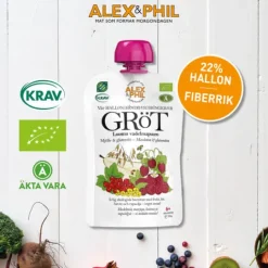 Alex&Phil Hallongröt 5 x 100 g