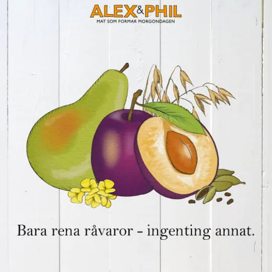 Alex&Phil Päron & plommongröt 5 x 100 g