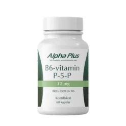Alpha Plus B6-vitamin P-5-P 12mg 60 kapslar