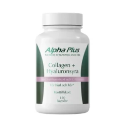 Alpha Plus Collagen + Hyaluronsyra 120 kapslar
