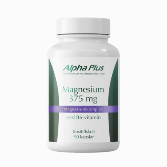Alpha Plus Magnesium 375 mg 90 kapslar