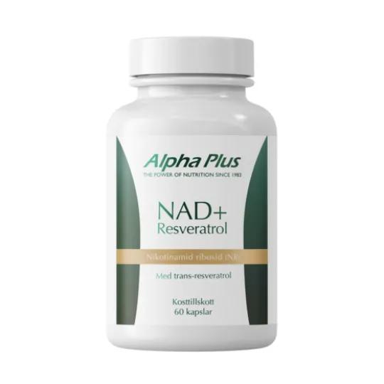 Alpha Plus NAD+ Resveratrol 60 kapslar