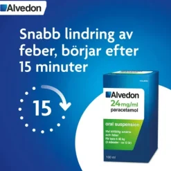Alvedon 24 mg/ml 100 milliliter Oral suspension