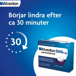 Alvedon Munsönderfallande tablett 500 mg 16 st
