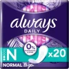 Always Daily Fresh Normal Trosskydd 0% Parfymer och Färgämnen 20 st