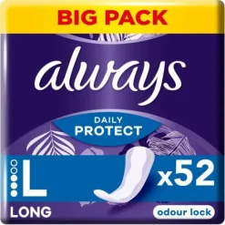 Always Daily Protect Long Trosskydd med Luktkontroll 52 st