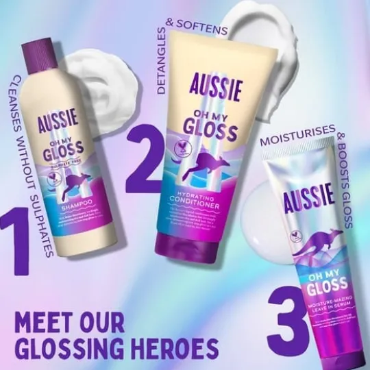 Aussie Oh My Gloss Moisture-Mazing Leave in Serum 160 ml