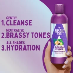 Aussie SOS Blonde & Hydrate Purple Schampo 300 ml