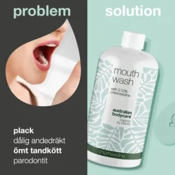 Australian Bodycare Mouth Wash with Chlorhexidine 500 ml