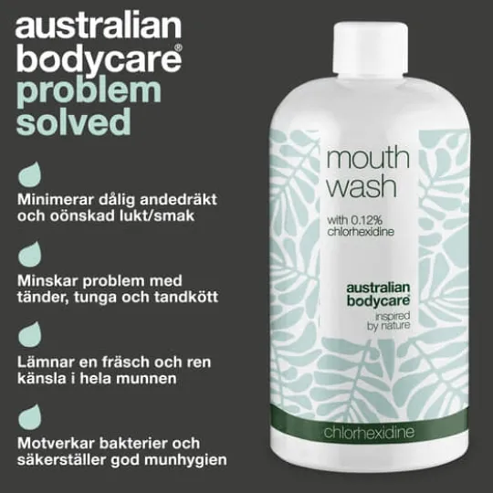 Australian Bodycare Mouth Wash with Chlorhexidine 500 ml