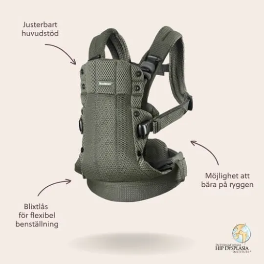 BabyBjörn Baby Carrier Harmony 3D Mesh Dark Green