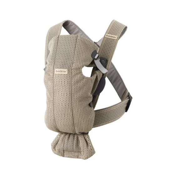 BabyBjörn Bärsele Mini 3D Mesh Gråbeige