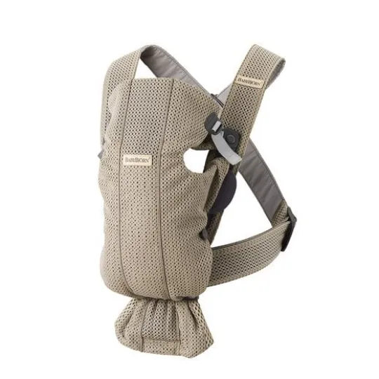 BabyBjörn Bärsele Mini 3D Mesh Gråbeige