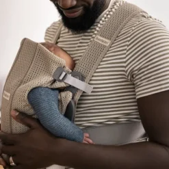 BabyBjörn Bärsele Mini 3D Mesh Gråbeige