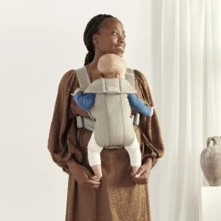 BabyBjörn Bärsele Mini 3D Mesh Gråbeige