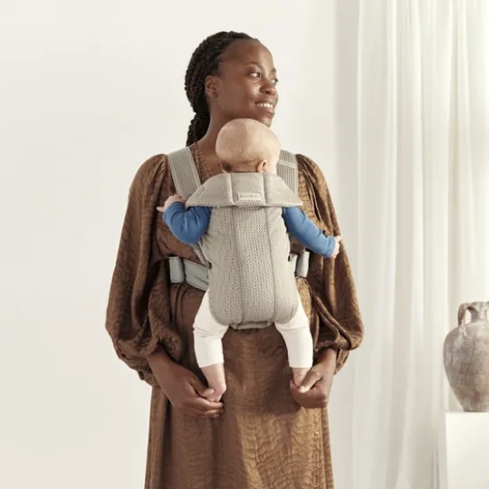 BabyBjörn Bärsele Mini 3D Mesh Gråbeige
