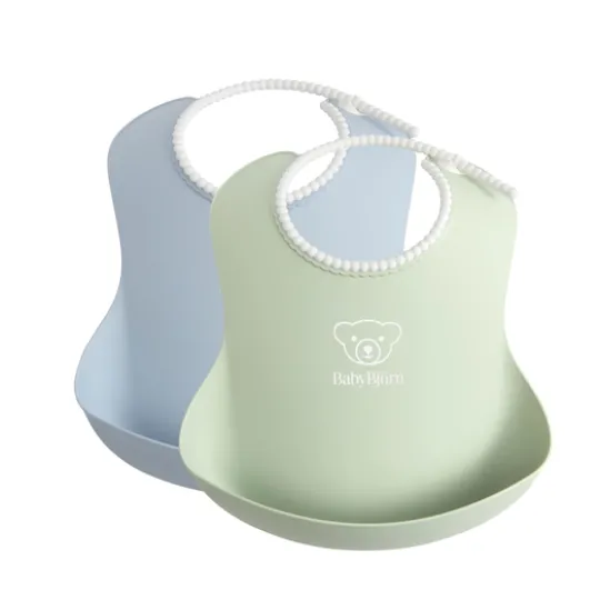 BabyBjörn Haklapp Grön/Blå 2-pack