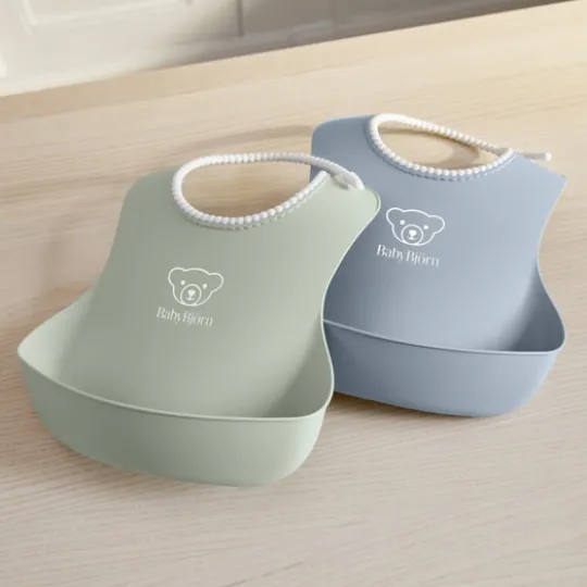BabyBjörn Haklapp Grön/Blå 2-pack