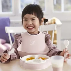 BabyBjörn Haklapp Grön/Rosa 2-pack