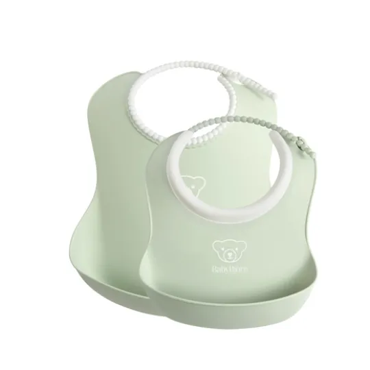 BabyBjörn Haklappsset Blekgrön 2-pack