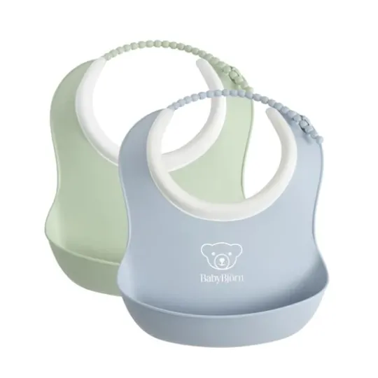 BabyBjörn Liten Haklapp Grön/Blå 2-pack