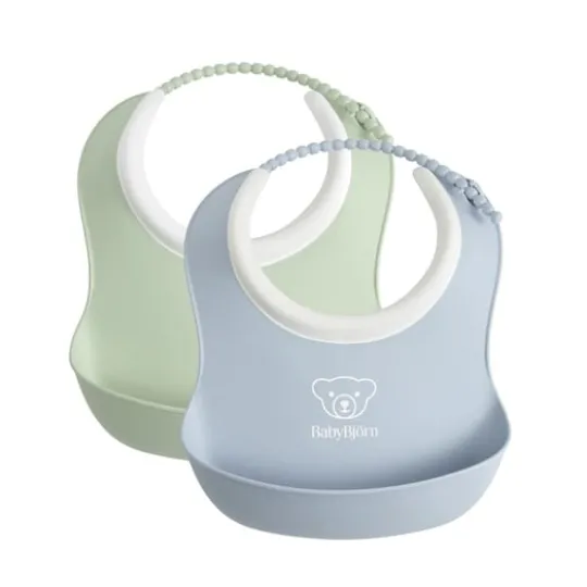 BabyBjörn Liten Haklapp Grön/Blå 2-pack