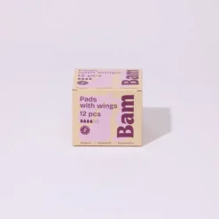BAM Organic Bamboo Period Pads 12 st