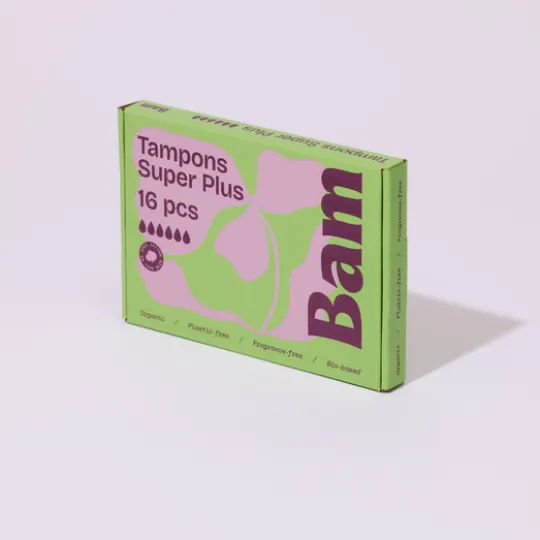 BAM Organic Cotton Tampons Super Plus 16 st
