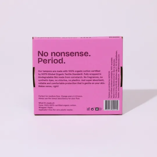 BAM Organic Cotton Tampons Super 16 st