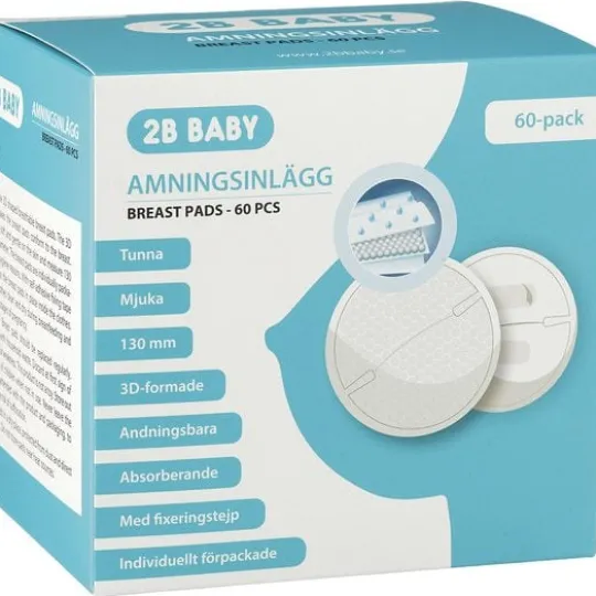 2B Baby Amningsinlägg 3D 60-pack