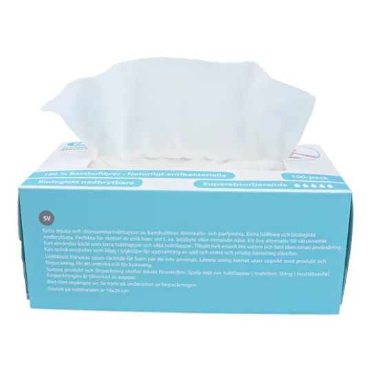 2B Baby Bambutvättlappar 100-pack
