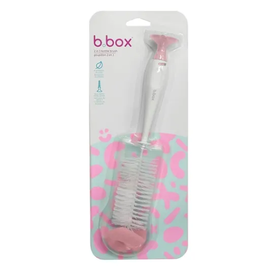 b.box 2-i-1 Flaskborste Rosa