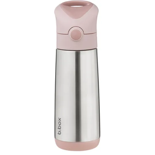 b.box Isolerad Sugrörsflaska 500 ml Rosa