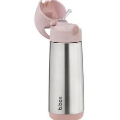 b.box Isolerad Sugrörsflaska 500 ml Rosa